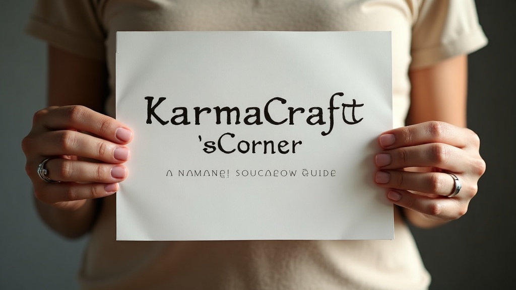 Karmacraftscorner Guide